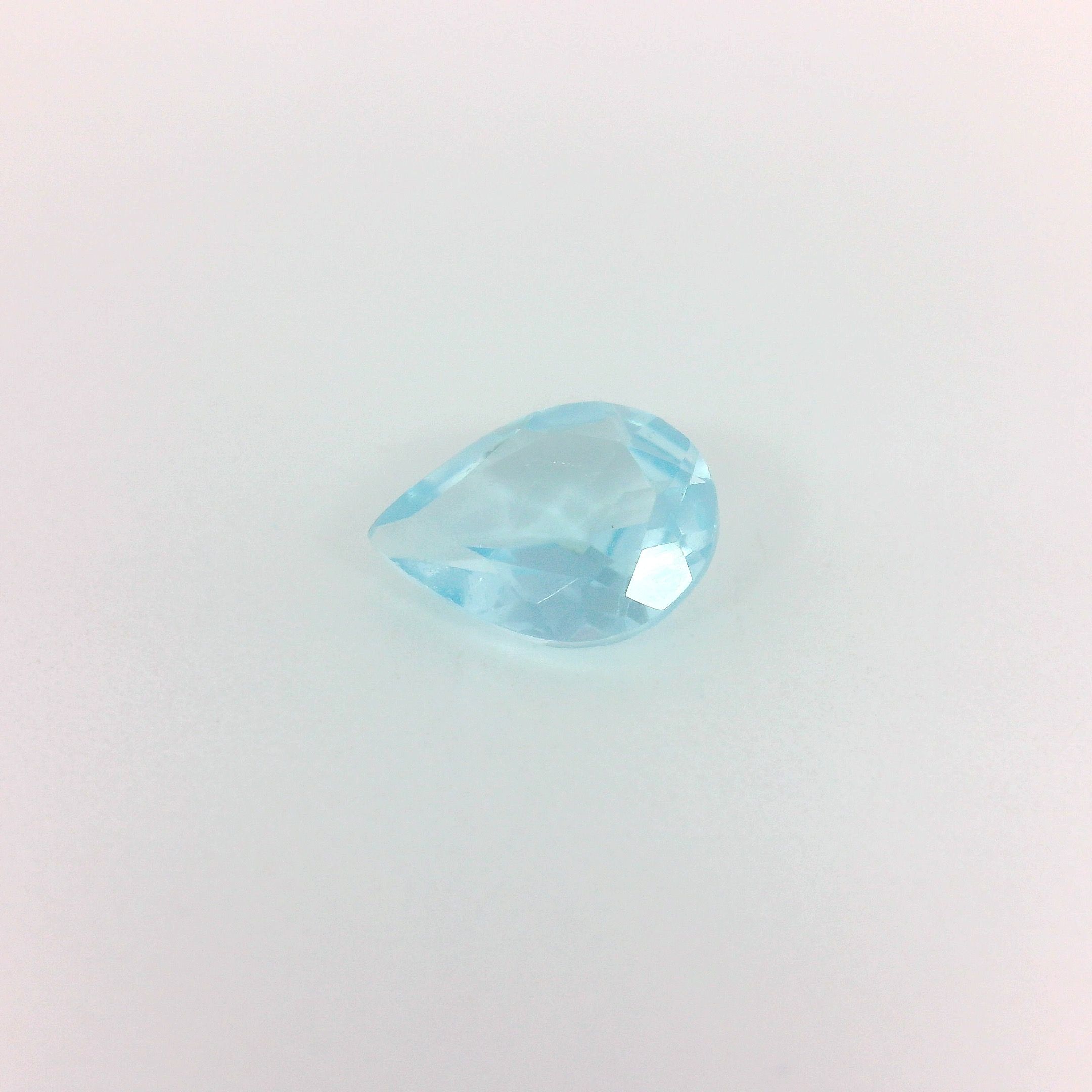 Topaz 1,07 ct, niebieski, szlif gruszka