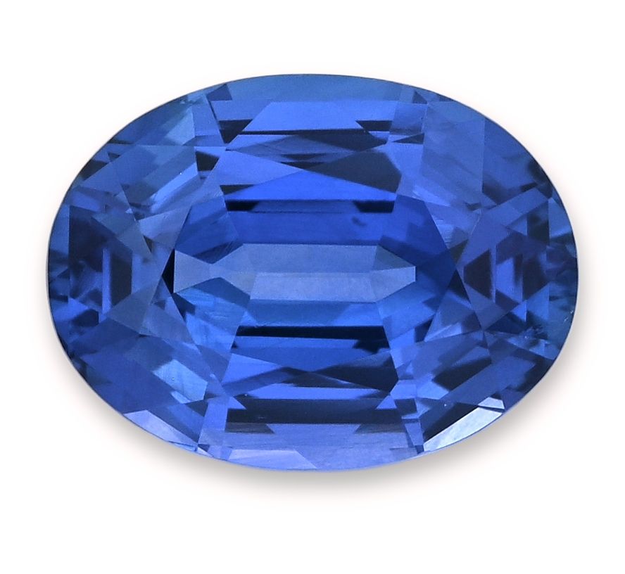 Szafir 3,59 ct, niebieski, szlif owalny