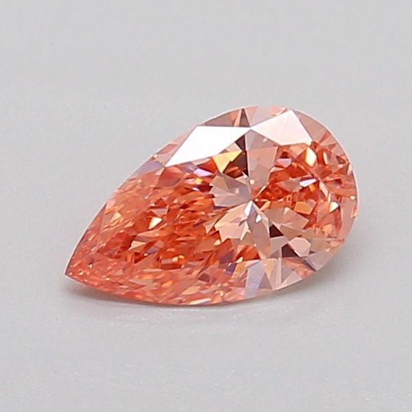0.49 CT Fancy Intense Orangey Brown PEAR
