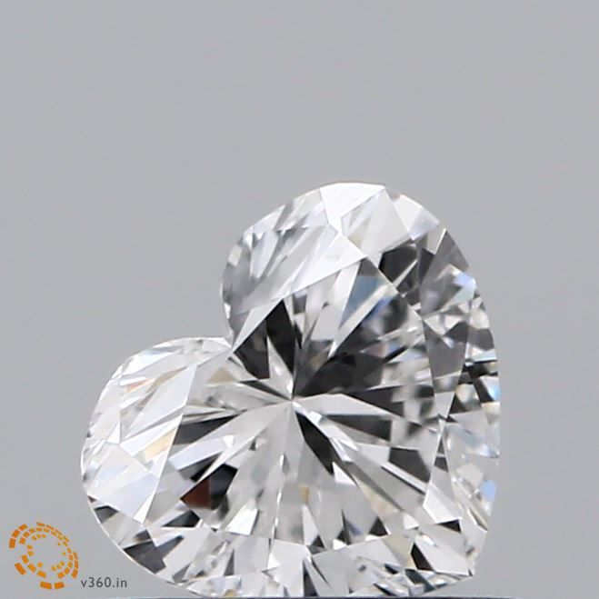 0.57 carat f VVS2 VG  Cut IGI heart diamond