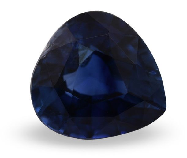 Szafir 1,37 ct, niebieski, szlif serce