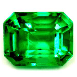 Szmaragd 1,22 ct, zielony, szlif szmaragdowy