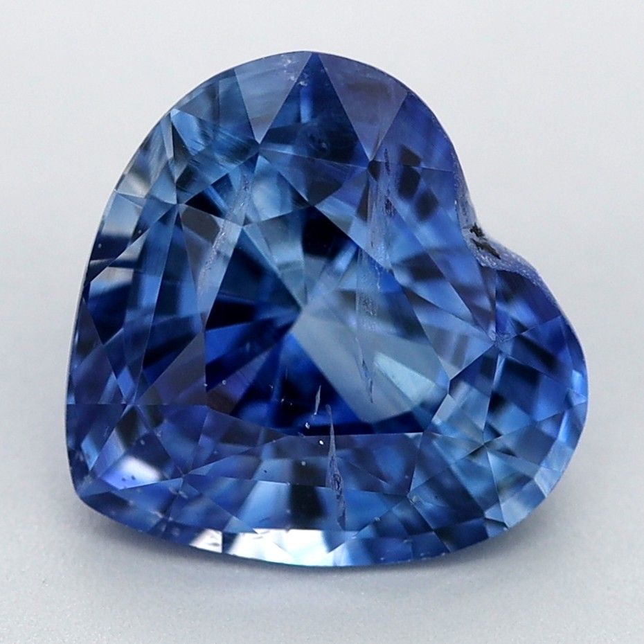 Szafir 2,08 ct, niebieski, szlif serce