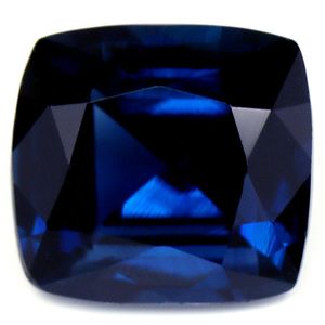 Szafir 1,45 ct, niebieski, szlif cushion