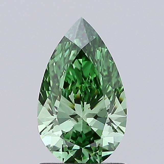 1.06 CT Fancy Vivid Green PEAR