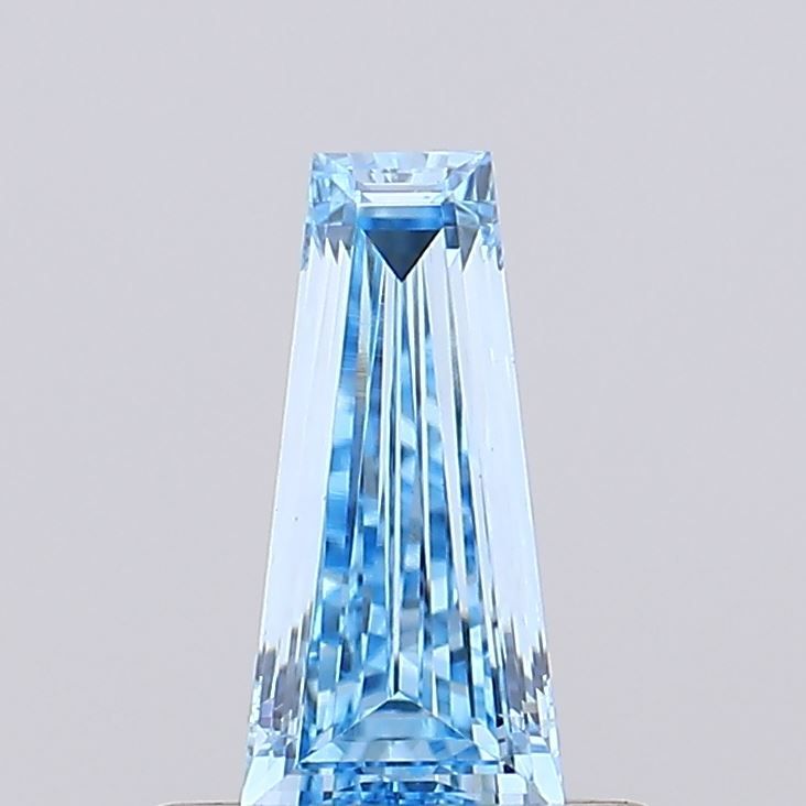 0.23 CT Fancy Vivid Blue TAPERED BAGUETTE