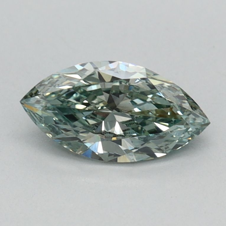 0.45 CT Fancy Intense Green MARQUISE