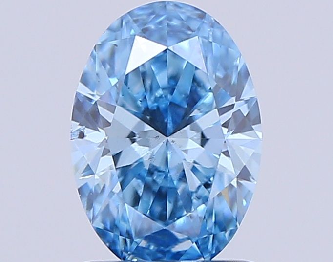 1.06 CT Fancy Vivid Blue OVAL