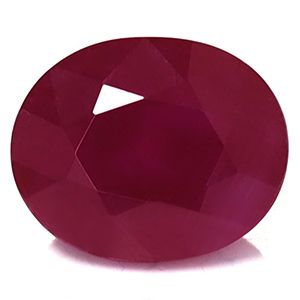 Rubin 4,62 ct, czerwony, szlif owalny
