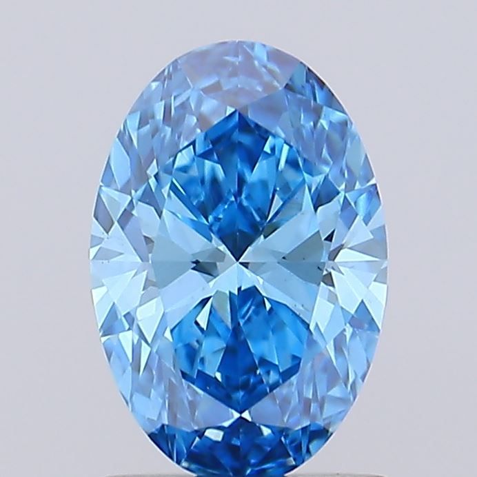 1.07 CT Fancy Vivid Blue OVAL