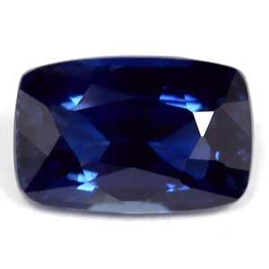 Szafir 1,50 ct, niebieski, szlif cushion