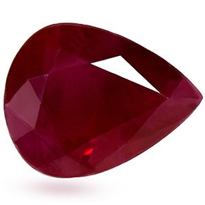 RUBY FACETED 1.08ct RED Deep Red SI REST_OF_AFRICA HEATED