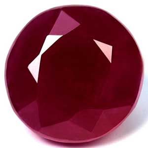 Rubin 2,51 ct, czerwony, szlif okrągły
