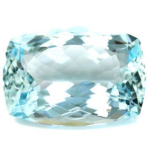 Akwamaryn 12,94 ct, niebieski, szlif cushion