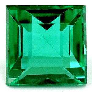 Szmaragd 1,10 ct, zielony, szlif kwadratowy