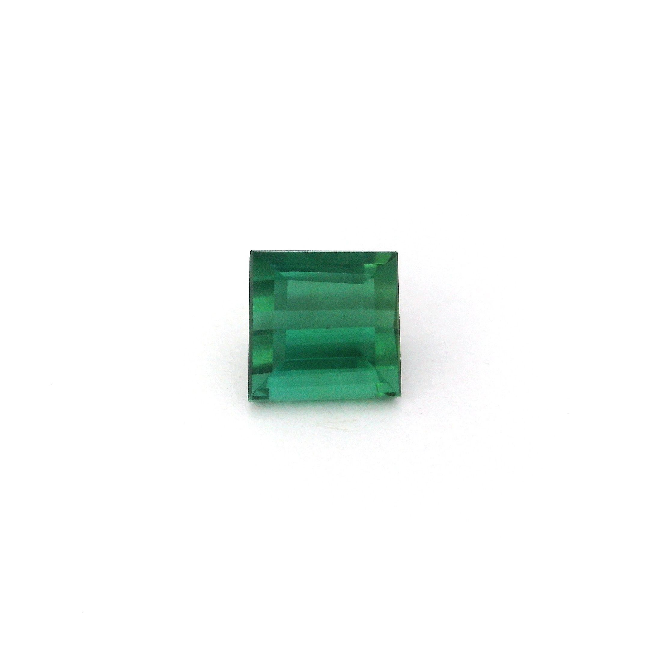 Turmalin 1,36 ct, zielony, szlif kwadratowy