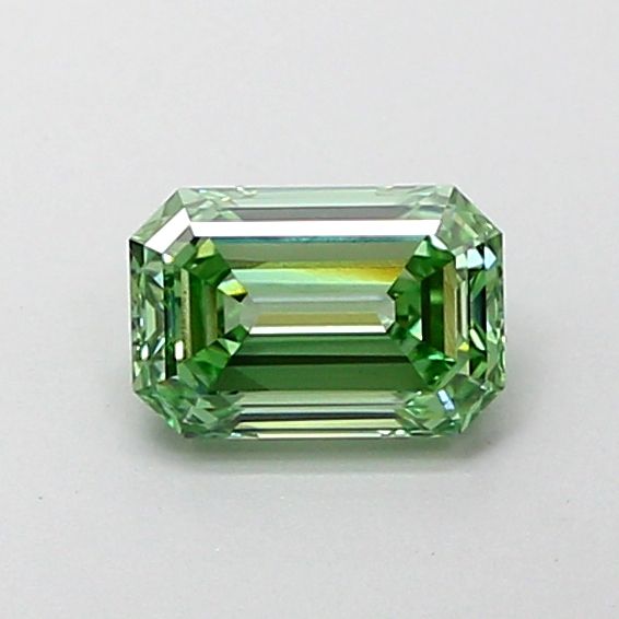 0.72 CT Fancy Vivid Green EMERALD