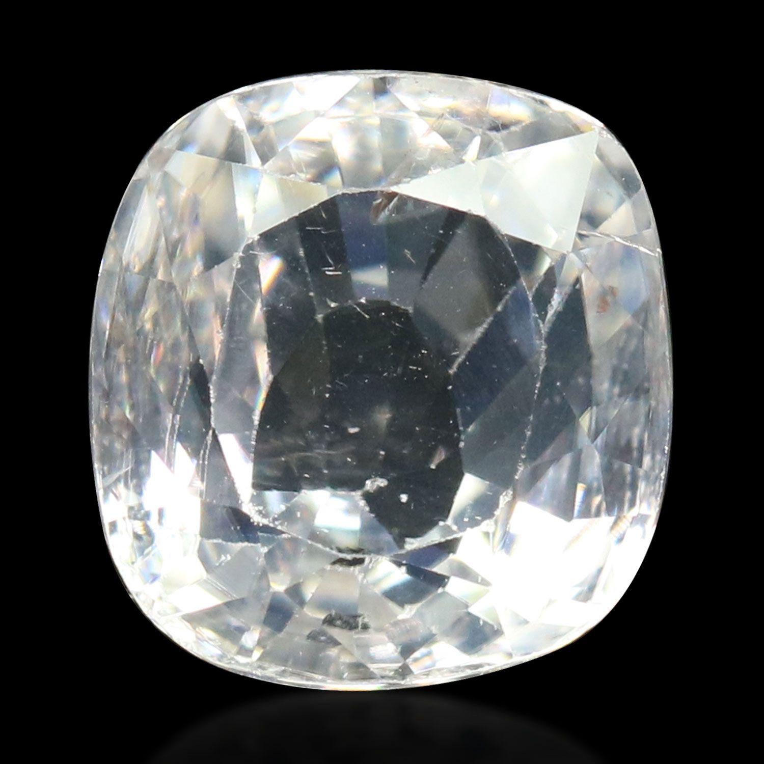 ZIRCON FACETED 5.07ct WHITE MI CAMBODIA NONE