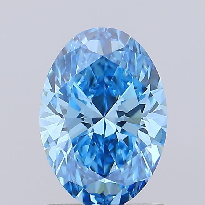 1.06 CT Fancy Vivid Blue OVAL