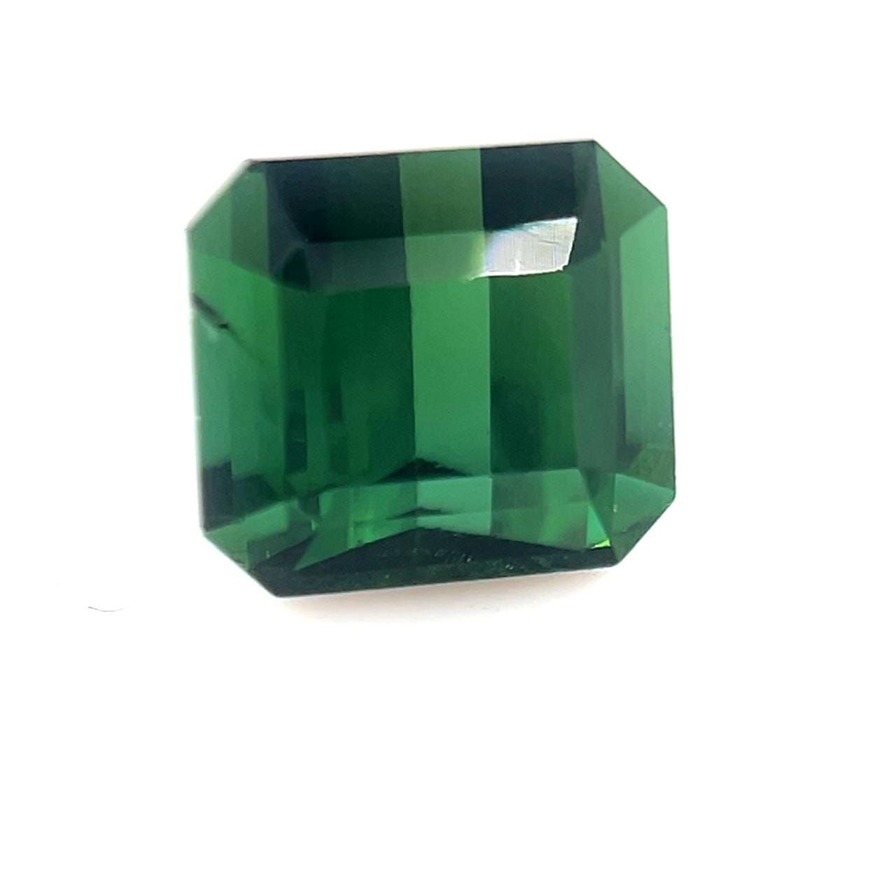 Turmalin 1,64 ct, zielony, szlif szmaragdowy