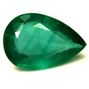 Szmaragd 7,92 ct, zielony, szlif gruszka