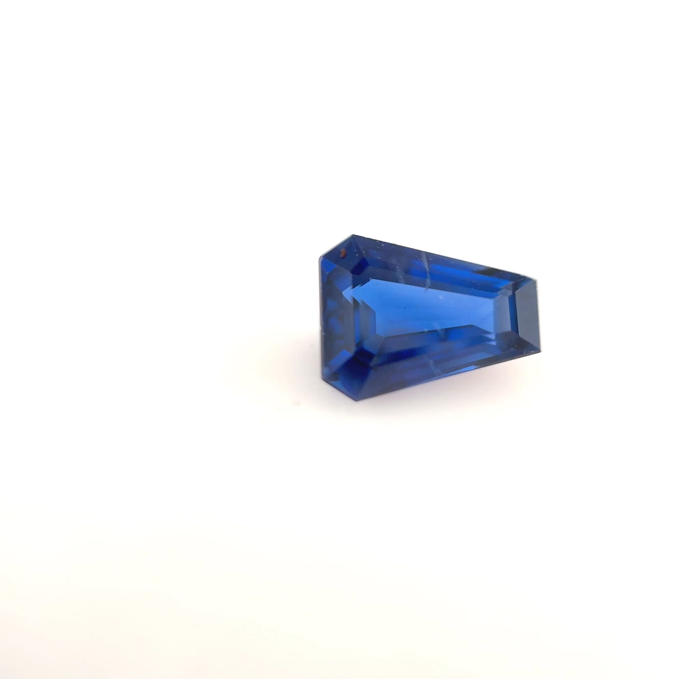 Szafir 1,72 ct, niebieski, szlif szmaragdowy