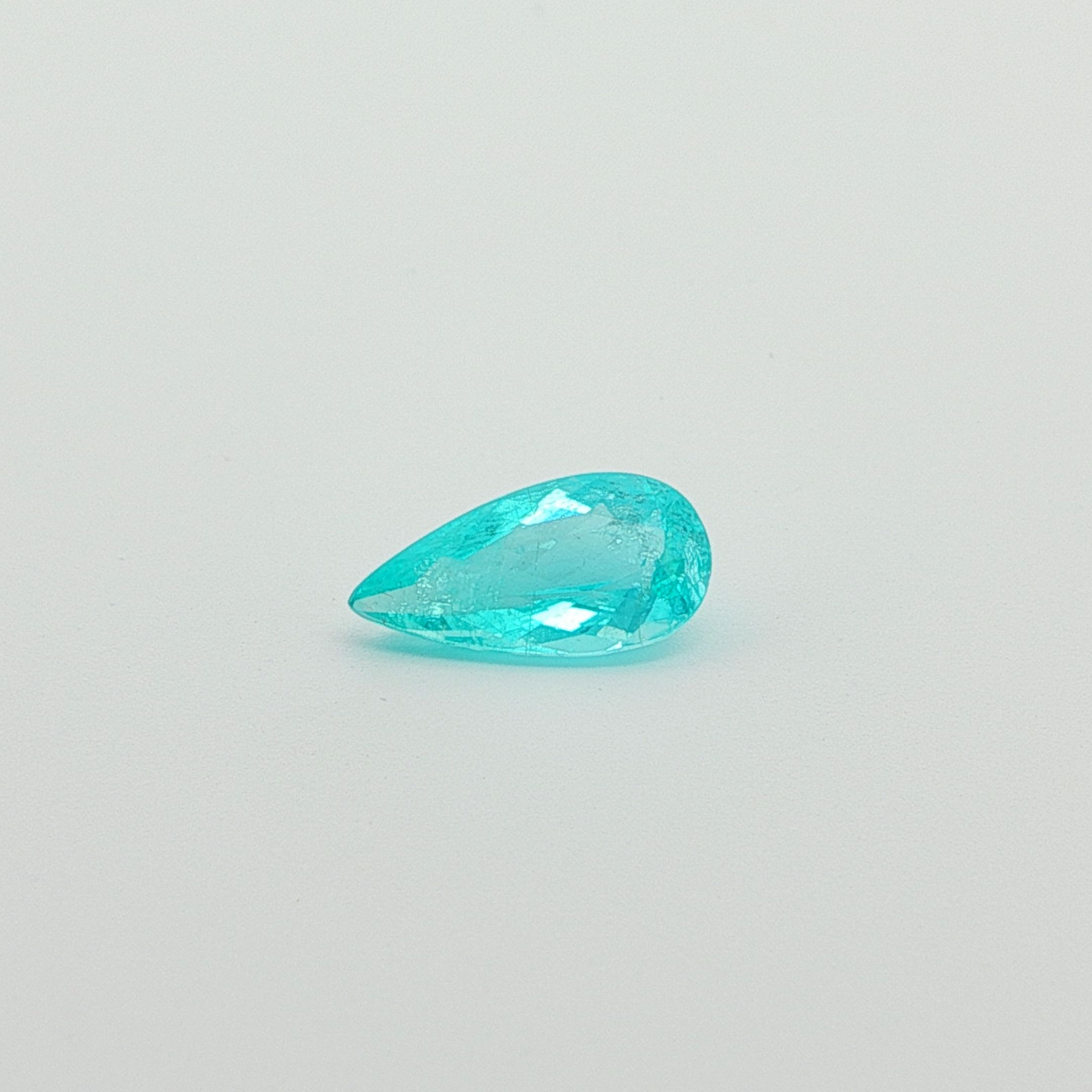 Turmalin 1,36 ct, niebieski, szlif gruszka