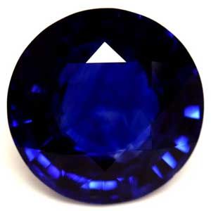 SAPPHIRE FACETED 0.91ct BLUE Intense Blue EC SRILANKA HEATED