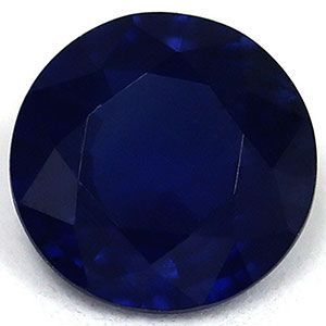 SAPPHIRE FACETED 0.82ct BLUE Deep Blue EC THAILAND HEATED