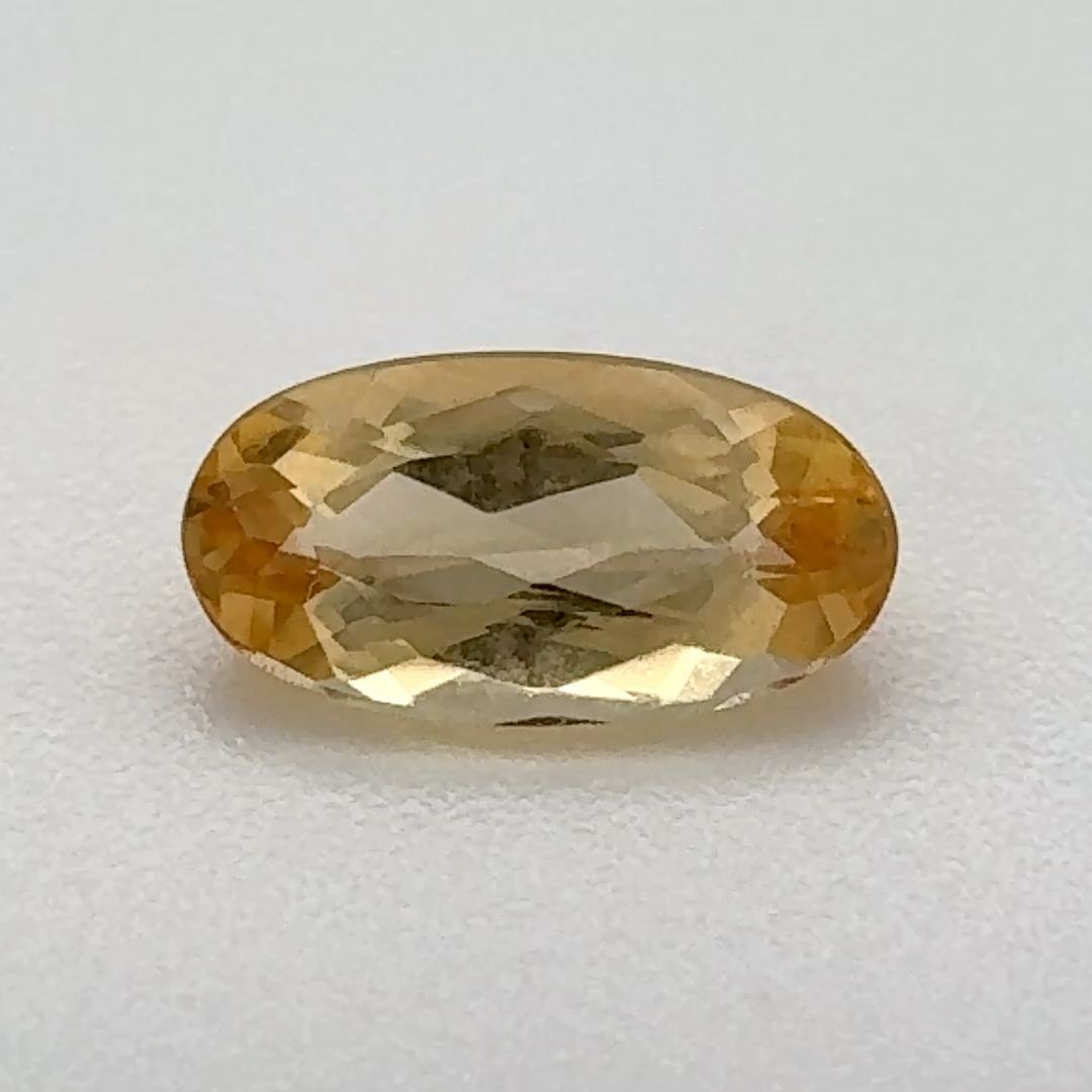 TOPAZ FACETED 0.96ct YELLOW Orangey Yellow EC BRAZIL NONE