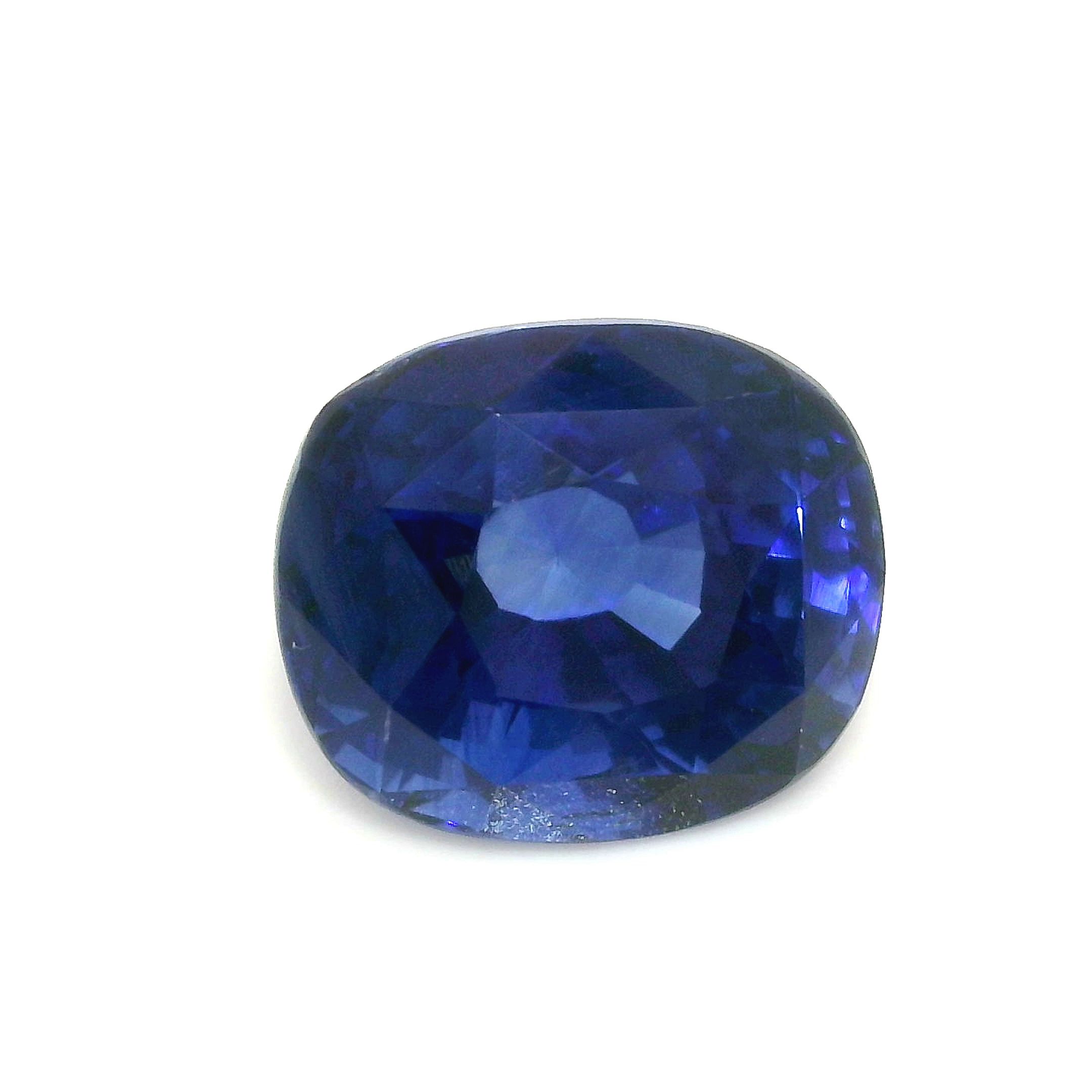Szafir 7,92 ct, niebieski, szlif cushion