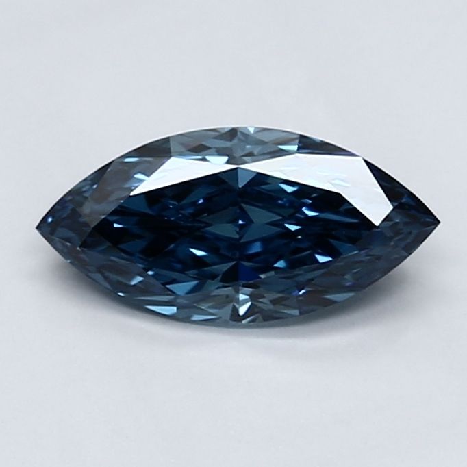 0.96 CT Fancy Vivid Blue MARQUISE