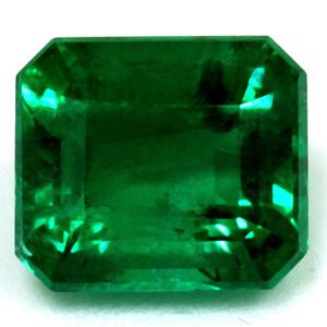 Szmaragd 1,36 ct, zielony, szlif szmaragdowy
