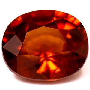 Granat 6,49 ct, pomarańczowy, szlif owalny