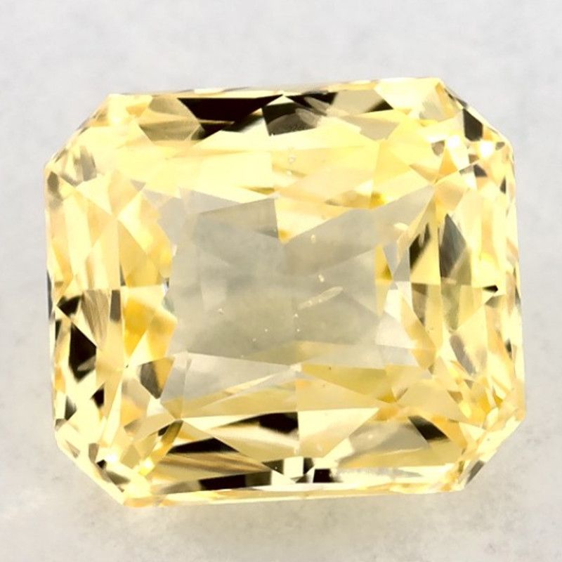 Szafir 1,47 ct, żółty, szlif ośmiokątny