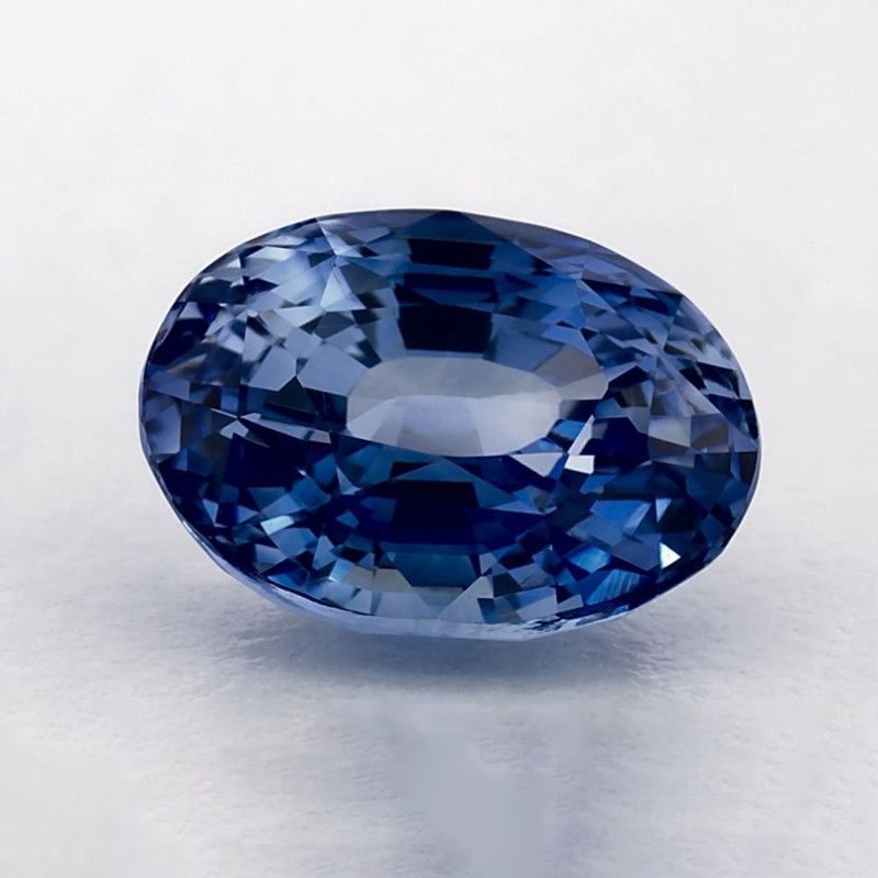 Szafir 5,05 ct, niebieski, szlif owalny