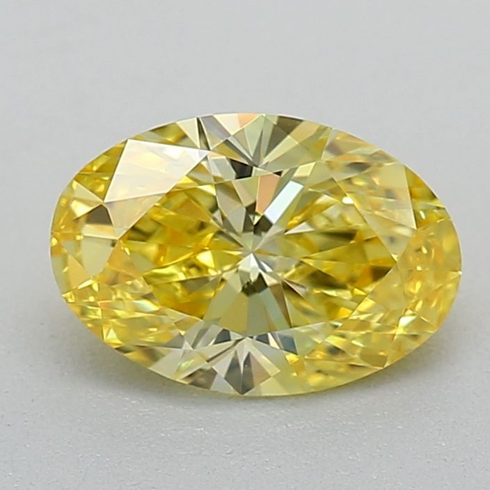0.57 CT Fancy Vivid Yellow OVAL
