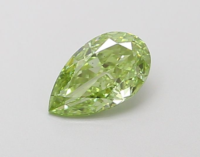 0.42 CT Fancy Vivid Green PEAR
