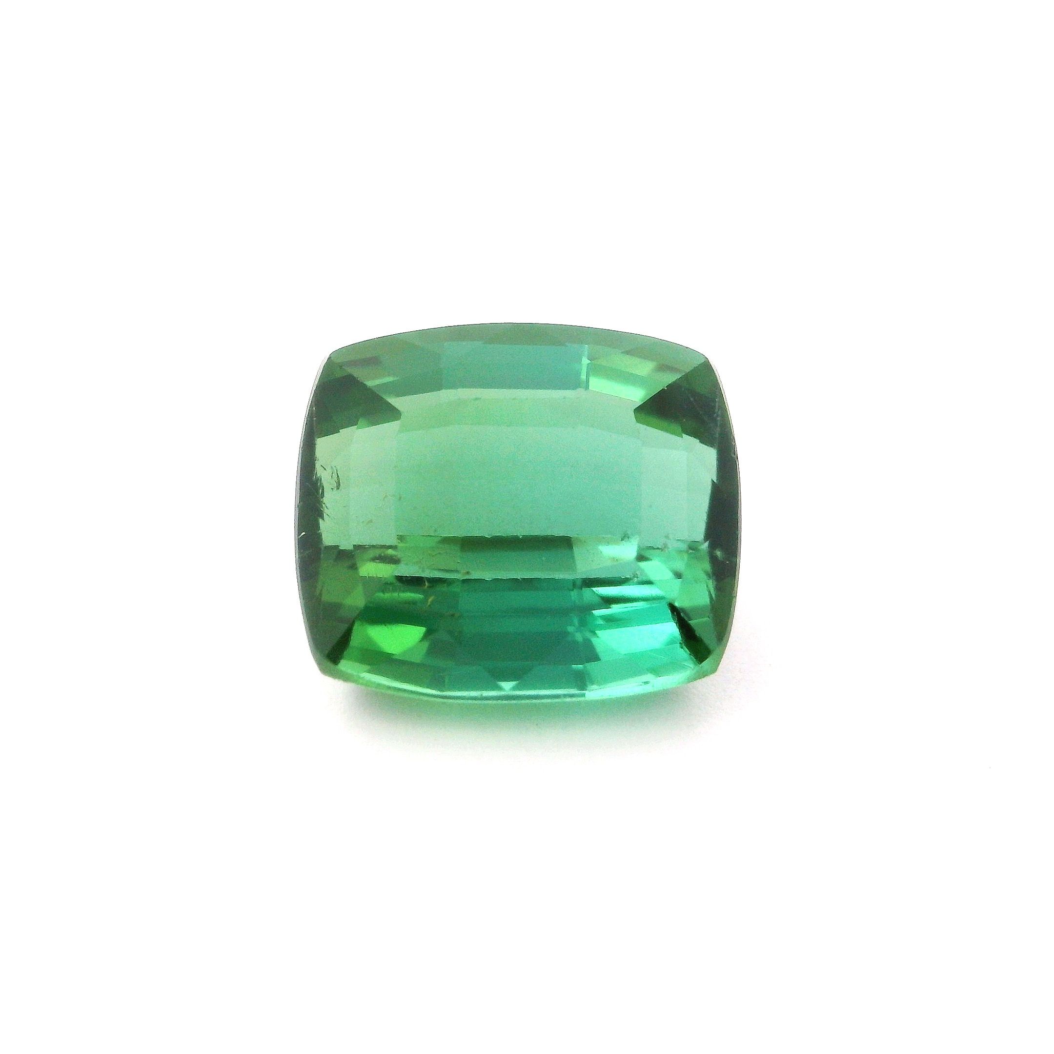 Turmalin 5,69 ct, zielony, szlif cushion