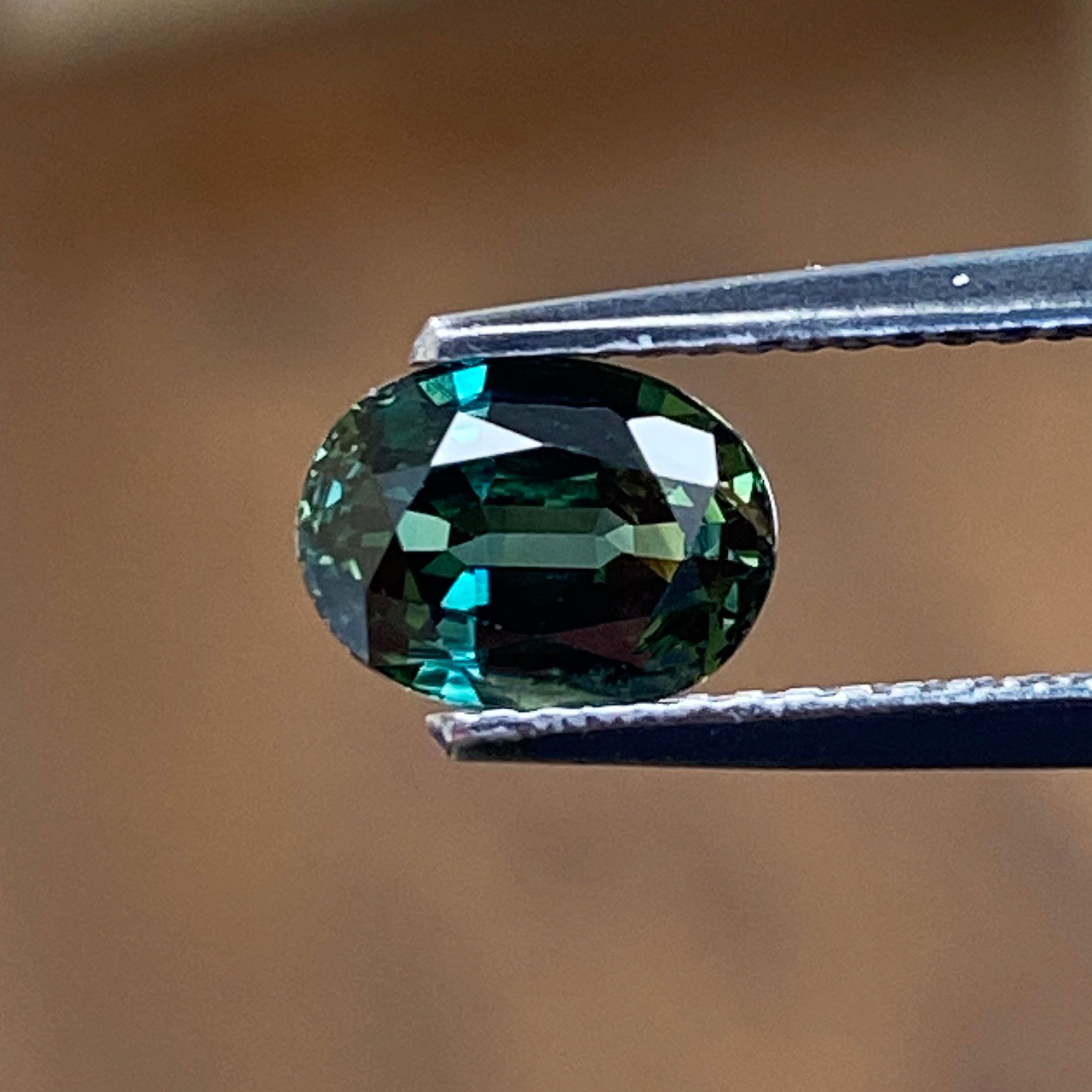 SAPPHIRE FACETED 1.64ct GREEN Green EC SRILANKA HEATED