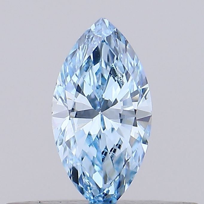 0.19 CT Fancy Vivid Blue MARQUISE