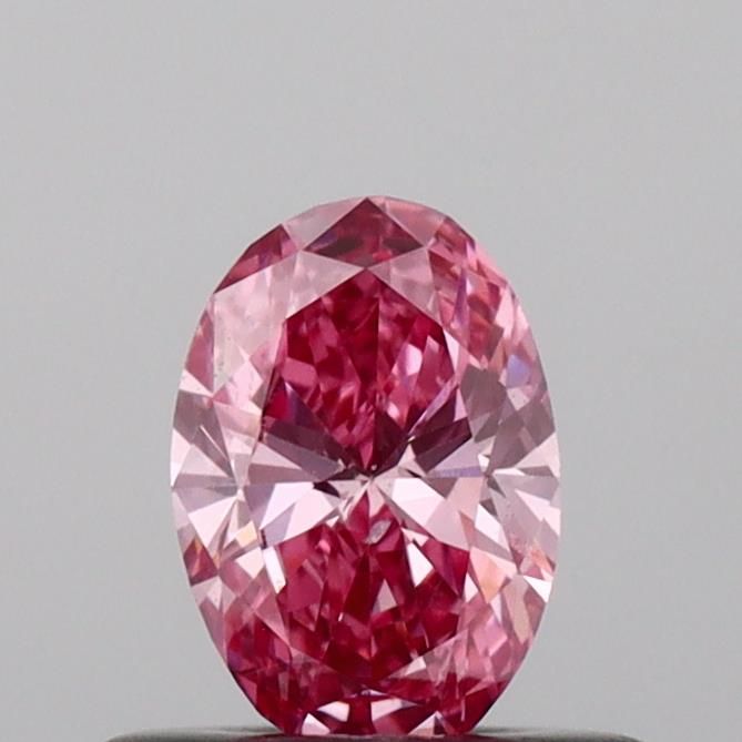 0.34 CT Fancy Vivid Pink OVAL