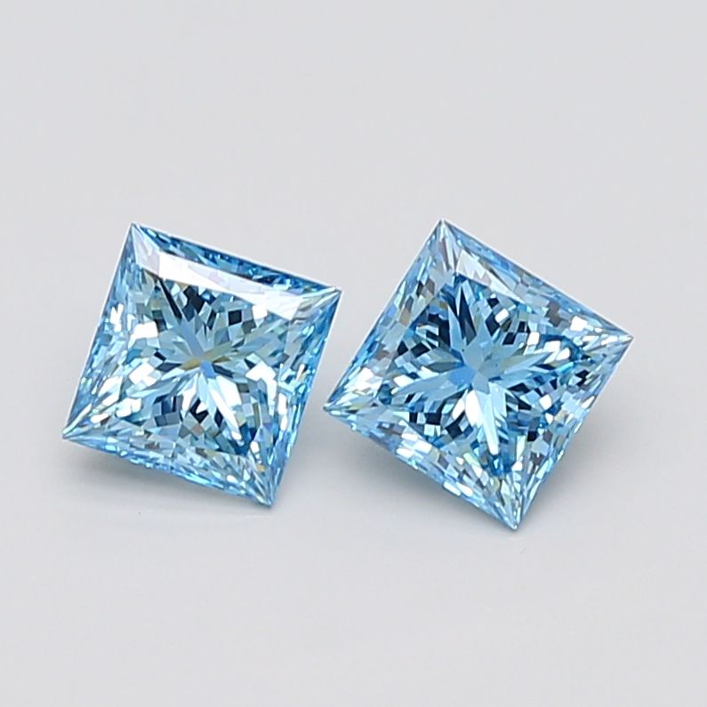 1.11 CT Fancy Vivid Blue PRINCESS
