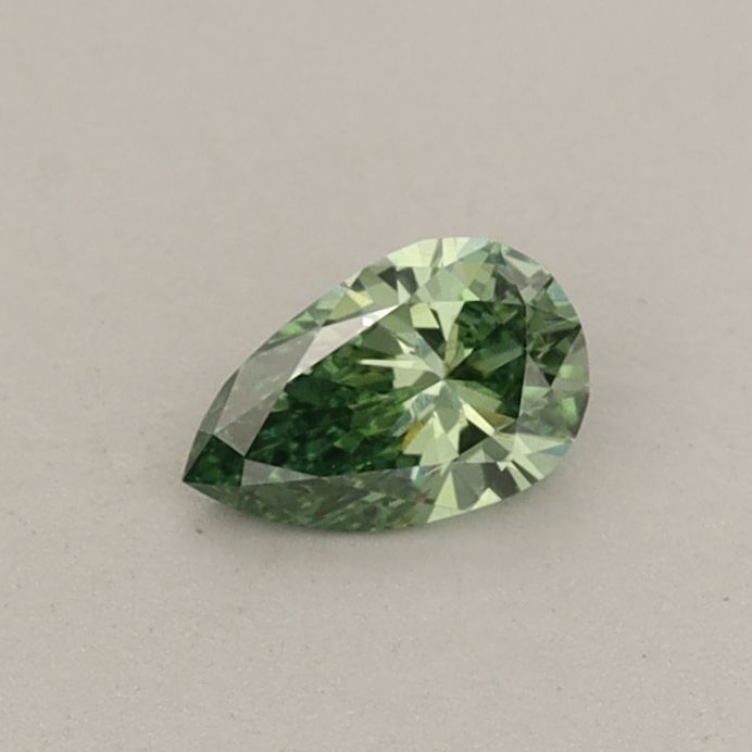 0.25 CT Fancy Vivid Green PEAR