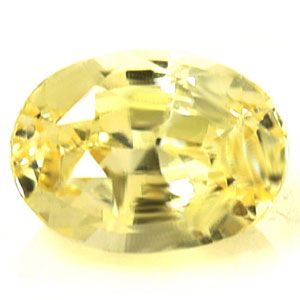 Szafir 1,71 ct, żółty, szlif owalny