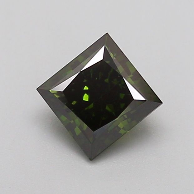 1.06 CT Fancy Deep Green PRINCESS