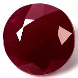 Rubin 4,09 ct, czerwony, szlif okrągły