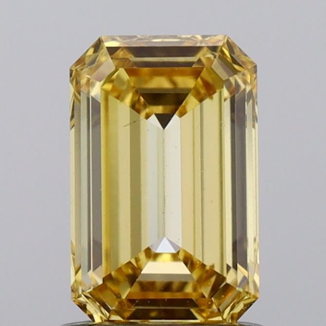 1.01 CT Fancy Vivid Yellow EMERALD