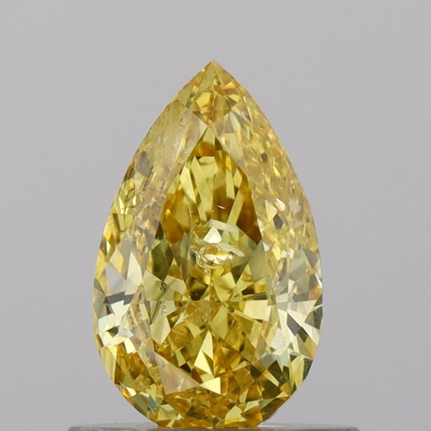 0.78 CT Fancy Vivid Yellow PEAR