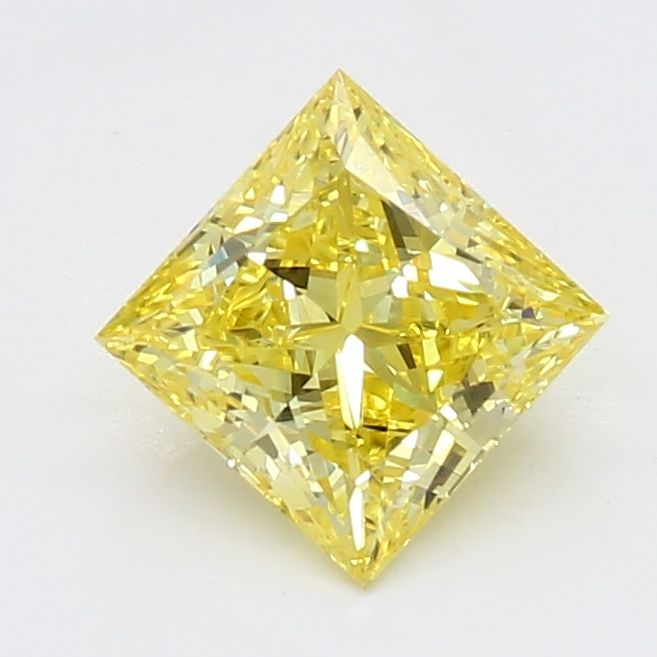 0.71 CT Fancy Vivid Yellow PRINCESS